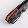 Vosteed Mini Psyop - 2.69" Black Elmax Blade, Carbon Fibre Handle, Crossbar Lock - A2304