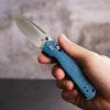 Vosteed Mini Psyop - 2.69" Satin Elmax Blade, Norplex UltreX™ Micarta Handle, Crossbar Lock - A2301