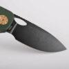 Vosteed Acorn - 2.93" Black Stonewash 14C28N Blade, Green Micarta Handle, Liner Lock - A3303