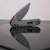 Vosteed Mini Psyop - 2.69" Black Elmax Blade, Carbon Fibre Handle, Crossbar Lock - A2304