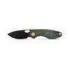 Vosteed Acorn - 2.93" Black Stonewash 14C28N Blade, Green Micarta Handle, Liner Lock - A3303