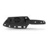 Vosteed Mink D0103 - 3.99" Nitro-V Fixed Sheepsfoot Blade, Black Micarta Handle