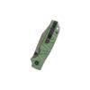 QSP Kali QS159-E2, Green Milled Aluminium Handle with Champagne Ceramic Coated 14C28N Blade, Button Lock