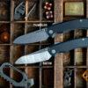 Tactile Knife Co. Chupacabra, 3.3" Tumbled MagnaCut Sheepsfoot Blade, Aliuminium Handles,  SuperLock