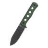 QSP Canary QS155-C2 Fixed Blade - Green Micarta, Black Stonewashed Cr8Mo2VSi and Kydex Pouch