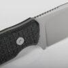 Vosteed Mink D0103 - 3.99" Nitro-V Fixed Sheepsfoot Blade, Black Micarta Handle
