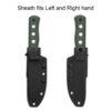 QSP Canary QS155-C2 Fixed Blade - Green Micarta, Black Stonewashed Cr8Mo2VSi and Kydex Pouch