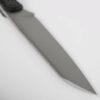 Vosteed Mink D0103 - 3.99" Nitro-V Fixed Sheepsfoot Blade, Black Micarta Handle
