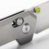 Vosteed Parallel A3503 - 2.90" 154CM Satin Reverse Tanto Blade, Grey Titanium Handle