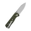 QSP Canary Glyde Lock QS150GL-B1, Olive Green G10 Handle with Stonewashed 14C28N Blade
