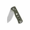 QSP Canary Glyde Lock QS150GL-B1, Olive Green G10 Handle with Stonewashed 14C28N Blade