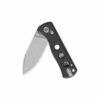QSP Canary Glyde Lock QS150GL-A1, Black G10 Handle with Stonewashed 14C28N Blade