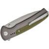 CIVIVI Sentinel Strike II C22025D-2, 3.7" Stonewashed Nitro-V Blade, Grey Aluminium Handles with OD Green FRN Integral Backspacer Inlay, Button Lock