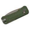 WE Knife Co. Banter 2 WE23075-3, 2.87" Stonewashed S35VN Blade, Green Canvas Micarta Handles, Crossbar Lock