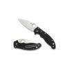 Spyderco Manix 2 Lightweight - 3.47" Satin CTS BD1N Blade, Black FRCP Handle - C101PBK2