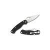 Spyderco Para Military 2 - Left Hand - 3.45" Satin CPM-S45VN Blade, Black G10 Handle - C81GPLE2