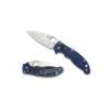 Spyderco Manix 2 Lightweight - 3.37" Satin CTS BD1N Blade, Translucent Blue FRCP Handle - C101PBL2