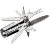 Leatherman ARC® Full-Size Multi-Tool, 4.25" Closed, CPM-MagnaCut Black DLC Blade, Silver/Black Steel Handles, Nylon Pouch, Bit Set