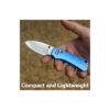 CIVIVI Baby Banter 2 C23074-1, 2.34" Satin Nitro-V Blade, Blue Machined Aluminium Handles, Crossbar Lock