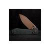 Vosteed Raccoon Crossbar Lock - 3.25" Copper Dune 14C28N Blade, Black Micarta Handle - A0539