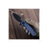 Vosteed Akita 2.94" Black Stonewashed S35VN Blade, Blue Aluminium Handle, Vanchor Lock - A2401