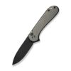 CIVIVI Button Lock Elementum II C18062PD-1, 2.96" Black Stonewashed Nitro-V Blade, Grey Textured Aluminium Handles