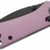 CIVIVI Baby Banter 2 C23074-2, 2.34" Black Stonewashed Nitro-V Blade, Purple Machined Aluminium Handles, Crossbar Lock