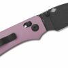 CIVIVI Baby Banter 2 C23074-2, 2.34" Black Stonewashed Nitro-V Blade, Purple Machined Aluminium Handles, Crossbar Lock