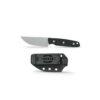 Vosteed Mink, 3.33" Bead Blast Stonewash Nitro-V Fixed Blade, Black Micarta Handle - D0101