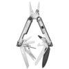 Leatherman ARC® Full-Size Multi-Tool, 4.25" Closed, CPM-MagnaCut Black DLC Blade, Silver/Black Steel Handles, Nylon Pouch, Bit Set