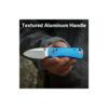 CIVIVI Baby Banter 2 C23074-1, 2.34" Satin Nitro-V Blade, Blue Machined Aluminium Handles, Crossbar Lock