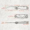Vosteed Akita 2.94" Satin S35VN Blade, Grey Aluminium Handle, Vanchor Lock - A2402