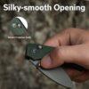 CIVIVI Baby Banter 2 C23074-3, 2.34" Stonewashed Nitro-V Blade, Green Canvas Micarta Handles, Crossbar Lock