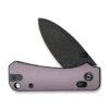 CIVIVI Baby Banter 2 C23074-2, 2.34" Black Stonewashed Nitro-V Blade, Purple Machined Aluminium Handles, Crossbar Lock
