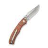 CIVIVI Clingman C23065-3, Brown Canvas Micarta Handle, 2.99" Satin Nitro-V Blade, Liner Lock