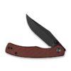 CIVIVI Clingman C23065-2, 2.99" Black Stonewashed Nitro-V Blade, Burgundy G10 Handles, Liner Lock