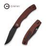 CIVIVI Clingman C23065-2, 2.99" Black Stonewashed Nitro-V Blade, Burgundy G10 Handles, Liner Lock