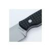 Vosteed Mink, 3.33" Bead Blast Stonewash Nitro-V Fixed Blade, Black Micarta Handle - D0101