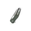 QSP Emu QS164-B1, 3.25" Stonewashed 14C28N Blade, Green Micarta Handle, Glyde Lock