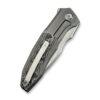 WE Knife Co. Archeozoic WE23091-2, 4" Hand Rubbed M390 Blade, Grey Hand Rubbed Titanium Handles