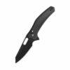 QSP Emu QS164-A2, 3.25" Black 14C28N Blade, Black Micarta Handle, Glyde Lock