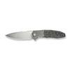 WE Knife Co. Archeozoic WE23091-2, 4" Hand Rubbed M390 Blade, Grey Hand Rubbed Titanium Handles