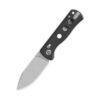 QSP Canary Glyde Lock QS150GL-A1, Black G10 Handle with Stonewashed 14C28N Blade