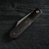 Jack Wolf Knives Big Bro Jack, Premium Series, 2.94" S90V Blade, Black Dunes FatCarbon Scales, Slip Joint