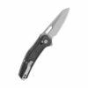 QSP Emu QS164-A1, 3.25" Stonewashed 14C28N Blade, Black Micarta Handle, Glyde Lock