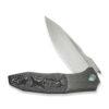 WE Knife Co. Archeozoic WE23091-2, 4" Hand Rubbed M390 Blade, Grey Hand Rubbed Titanium Handles