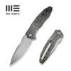 WE Knife Co. Archeozoic WE23091-2, 4" Hand Rubbed M390 Blade, Grey Hand Rubbed Titanium Handles