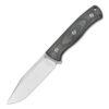 QSP Bison V2 QS134-A, 4.5" Satin D2 Fixed Blade, Black Micarta Handle, Kydex Pouch