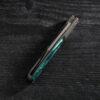 Jack Wolf Knives Big Bro Jack, Premium Series, 2.94" S90V Blade, Oz Green Kirinite Scales, Slip Joint