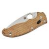 Spyderco Manix 2 - 3.37" CPM CruWear Blade, Brown Canvas Micarta Handles - C101MPCW2